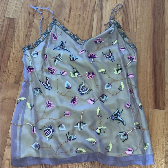 Embroidered tank top NEVER WORN - Picture 1 of 2